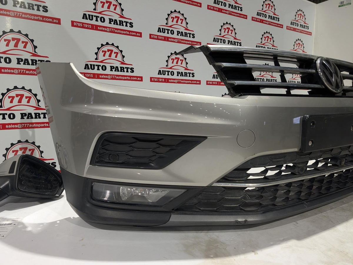 VOLKSWAGEN TIGUAN FRONT BUMPER 5NA, BUMPER BAR, NON H/LAMP WASHER TYPE, COMFORTL