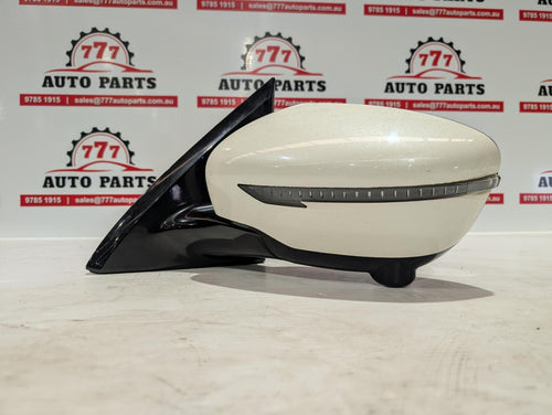 NISSAN PATHFINDER LEFT DOOR MIRROR R52, ST-L, HEATED, NON MEMORY TYPE, W/ CAMERA