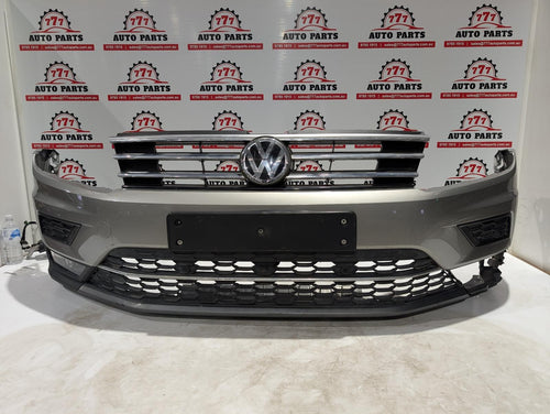 VOLKSWAGEN TIGUAN FRONT BUMPER 5NA, BUMPER BAR, NON H/LAMP WASHER TYPE, COMFORTL