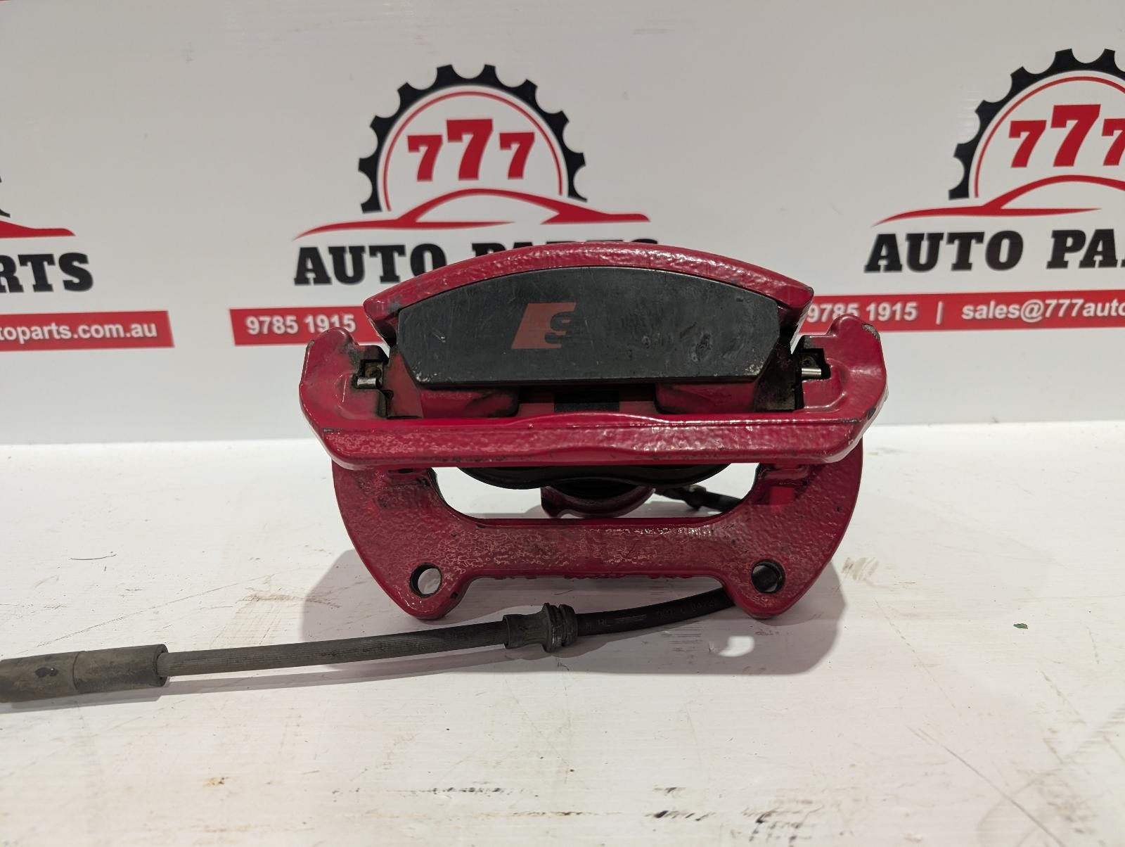 AUDI S3 CALIPER LH FRONT, RED, 8V, 03/13-10/20