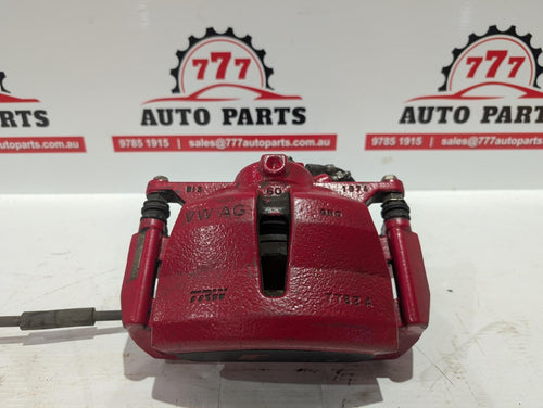 AUDI S3 CALIPER LH FRONT, RED, 8V, 03/13-10/20