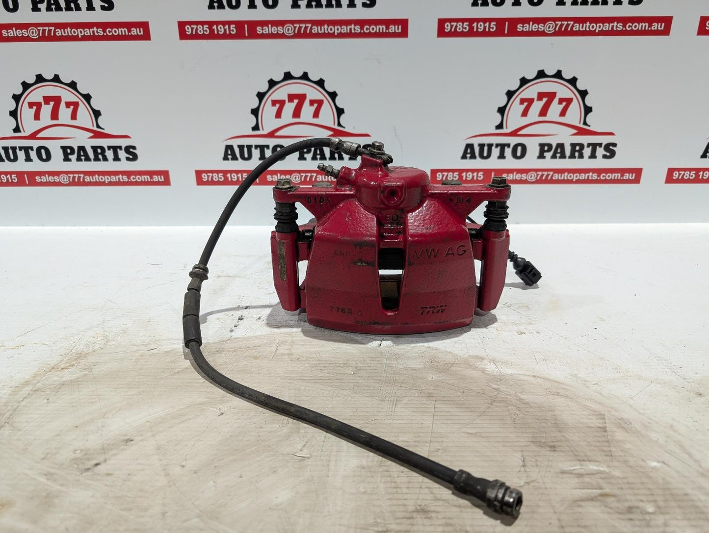 AUDI S3 CALIPER RH FRONT, RED, 8V, 03/13-10/20