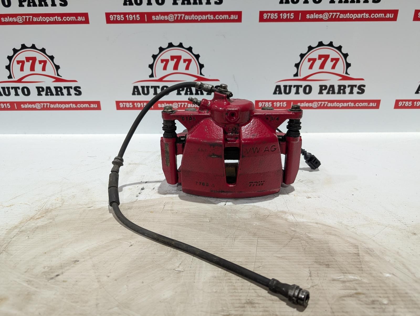 AUDI S3 CALIPER RH FRONT, RED, 8V, 03/13-10/20