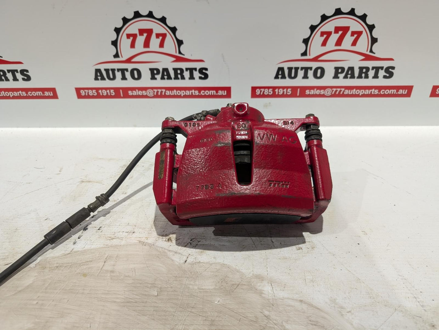 AUDI S3 CALIPER RH FRONT, RED, 8V, 03/13-10/20